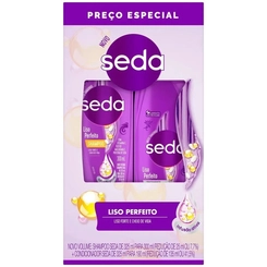 KIT SEDA SHAMPOO300ML+CONDICIONADOR190ML LISO PERFEITO