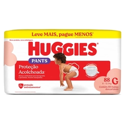 Fralda Calça Huggies Proteção Acolchoada G 88 unidades
