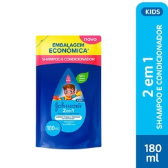 SHAMPOO CONDICIONADOR J&J BABY 2 EM 1 KIDS REFIL 180ML