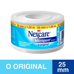 FITA MICROPORE NEXCARE BRANCA 25MM+1,35M