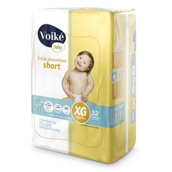 FRALDA VOIKE BABY SHORT MEGA XG 22UN