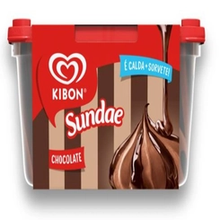 Sorvete Sundae Chocolate Trufado KIBON 1,4L - KIBON