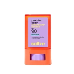 PROTETOR SOLAR BASTAO ANTIMACHAS SALLVE FPS90 COR 1 15G
