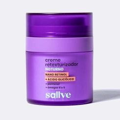 CREME FACIAL RETEXTURIZADOR SALLVE NOTURNO 30G