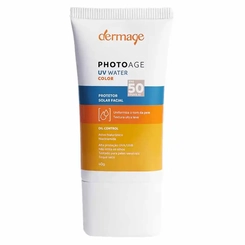 Protetor Solar Facial Dermage Photoage Peles Sensíveis FPS50 Cor Clara 50g