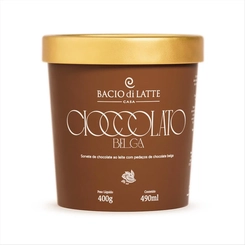 Sorvete Bacio Di Latte Cioccolate Belga 490ml