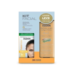 Kit Protetor Solar Isdin Fusion Water FPS 60 + Isdin Solução Micelar 400ml