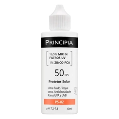 PROTETOR SOLAR PRINCIPIA UV FPS50 PS02 40ML