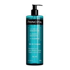 Gel de Limpeza 13% Tensoativos + 2% Ácido Salicílico + 5% Glicerina Principia Skincare GL-01 com 500