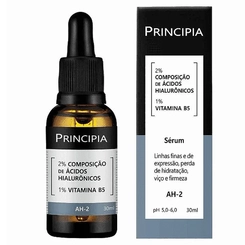 Sérum Facial Principia AH-2 Hialurônicos + Vitamina B5 Hidrante Antissinais com 60ml
