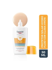Protetor Solar Facial Eucerin Sun Hydro Fluid Cor Clara FPS70 com 50ml