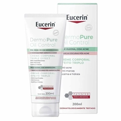 Creme Corporal Antiacne Eucerin Dermo Pure Oil Control Efeito Triplo 200ml