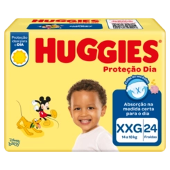 Fralda Huggies Protecao Dia Jumbo Xxg 24un