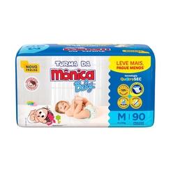 Fralda Tdm Baby Giga M 90 Unidades – Turma Da Mônica