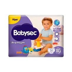Fralda Babysec Premium Hiper Xg 56 Unidades – Babysec