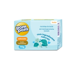 Sabonete Em Barra Pom Pom Loção Hidratante Com 70G