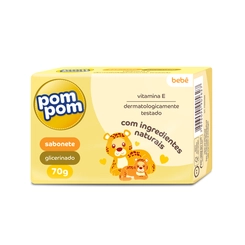 Sabonete Infantil Barra Glicerinado Pom Pom 70g