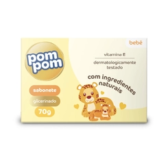 Sabonete Infantil Barra Glicerinado Pom Pom 70g