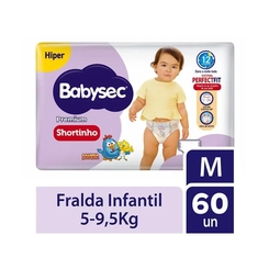 Fralda Babysec Short Hiper M 60 Unidades – Babysec