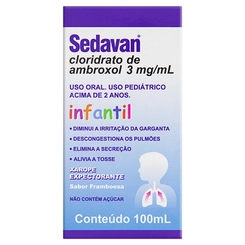 Sedavan 3mg/ml  100ml de Xarope Infantil - FQM