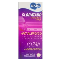 Cloratadd 10Mg Ems Caixa 12 Comprimidos