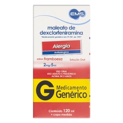 Dexclorfemiramina Xarope 120ml - EMS