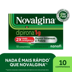 Novalgina 1G Sanofi Medley Caixa Com 10 Comprimidos