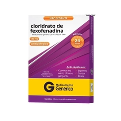 Cloridrato De Fexofenadina 120Mg Ranbaxy 10 Comprimidos
