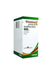 Vitamina E 400mg 60 Cápsulas Gelatinosas Moles - SANDOZ