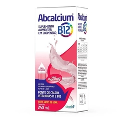 Abcalcium Kids Suspensão Oral Sabor Morango Airela 240Ml
