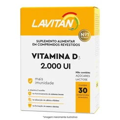 Vitamina D3 Lavitan 30 Comprimidos Revestidos