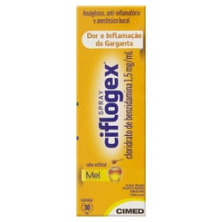 Ciflogex Colutório Spray De Mel Cimed 30Ml