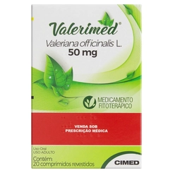 Valerimed 50Mg Cimed Caixa Com 20 Comprimidos Revestidos