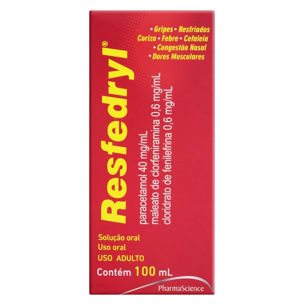 RESFEDRYL XPE 100ML (PHA) 25541 - RESFEDRYL XPE 100ML (PHA ...