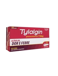 Tylalgin Comprimido 750Mg, Caixa Com 20 Comprimidos