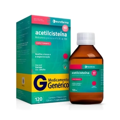 Acetilcisteína Xarope 40mg Sabor Morango 120ml