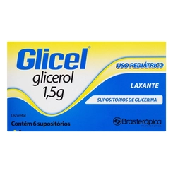 Glicel1,667G Brasterápica 6 Supositórios De Uso Pediátrico
