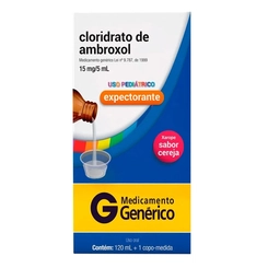 Cloridrato De Ambroxol Pediatrico 15mg Xarope 120ml - CIMED