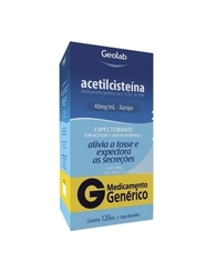 Acetilcisteína 40mg/ml Xarope Sabor Framboesa 120ml