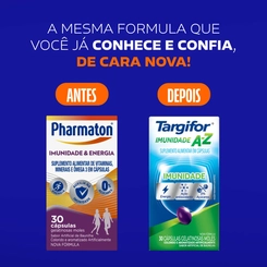Polivitamínico Targifor Imunidade A-Z 30 cápsulas