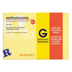 AXETILCEFUROXIMA 500 MG C/ 10 COMP (RBX)(PBM)