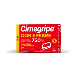 Cimegripe Dor E Febre 750Mg Com 20 Comprimidos