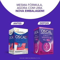 Oscal D 500Mg + 1000Ui Sanofi Caixa Com 60 Comprimidos
