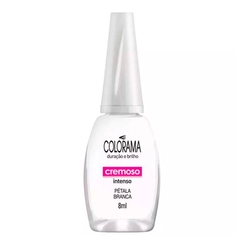 Esmalte Cremoso Cor Pétala Branca Colorama 8Ml