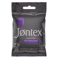 Preservativo Masculino Lubrificado Texturizado Jontex 3Unid