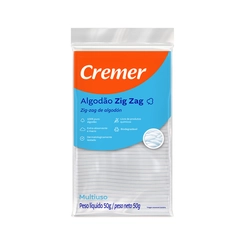 Algodão Zig Zag Multiuso Cremer 50G