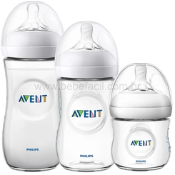 Kit 3 Mamadeira Petala Transp 125+260+330ml