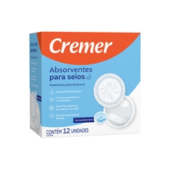 Absorventes Cremer Para Seios Com 12 Unidades
