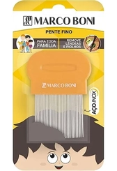 Pente Piolho Dente de Aço Inox