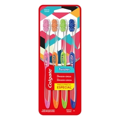 Escova de Dente Colgate Twister 4 unidades